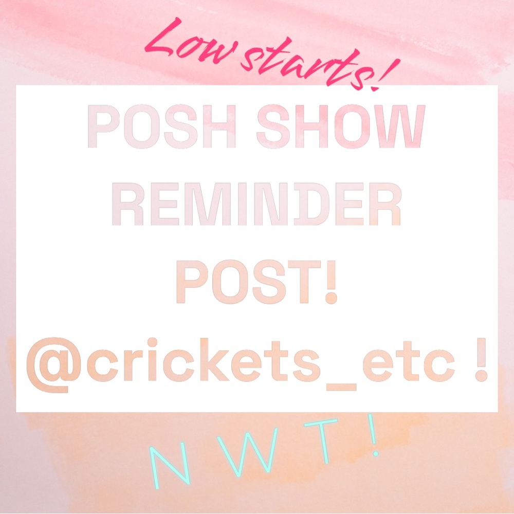 LIKE ❤️ FOR A POSH SHOW REMINDERS!!!!